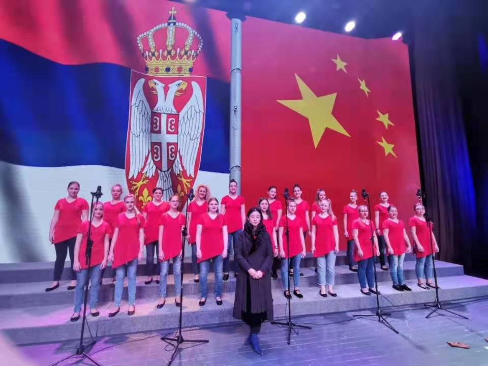 Performance of the women's Choir of Serbia in Huai'an Cultural Center